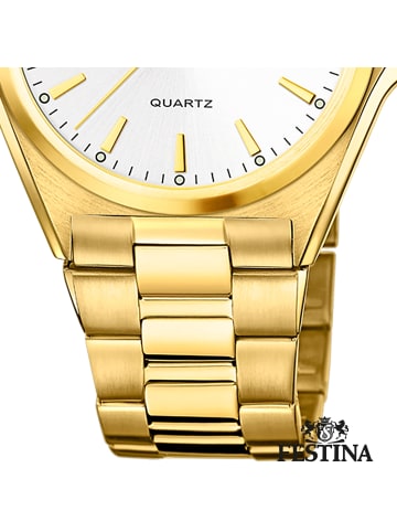 Festina Analog-Armbanduhr Festina Klassik gold groß (ca. 40mm)