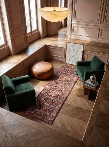 KADIMA DESIGN Teppich Kurzflor Strapazierfähig GLAZERT Berber Wohnzimmer in Rot