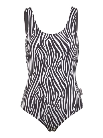 BECO the world of aquasports Badeanzug Zebra Vibes in schwarz-weiß