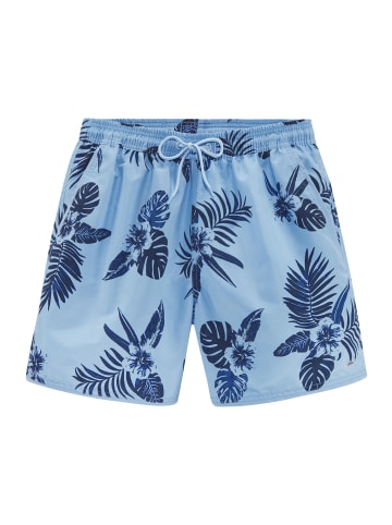 s.Oliver Badeshorts in hellnlau bedruckt