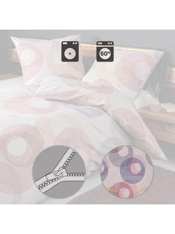 Janine Fein-Biber Bettwäsche in beere-beige