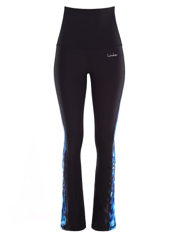 Winshape Functional Power Shape High Waist Boot Cut Leggings BCHWL109 in blue rainflowers