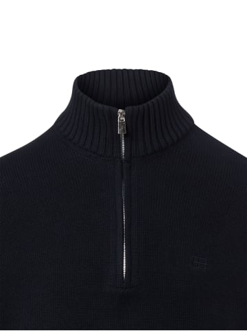 Nils Sundström Strickpullover in marine - 0001
