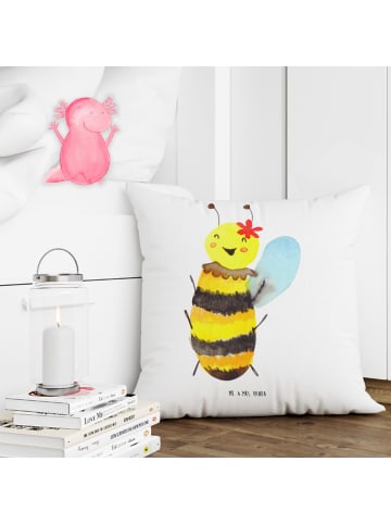 Mr. & Mrs. Panda zier kissen Biene Happy ohne Spruch in Weiß