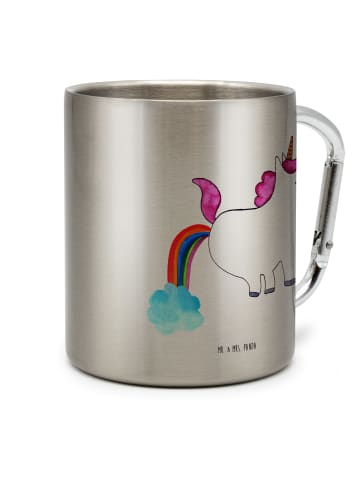 Mr. & Mrs. Panda Thermobecher Einhorn Pupsen ohne Spruch in Silber