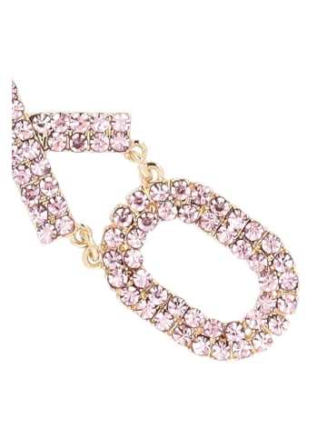 Swirly Women Earrings in Fuchsia Pink