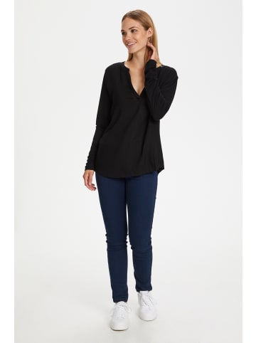 Kaffe Langarm-Bluse Kacalina Regular fit in Black deep