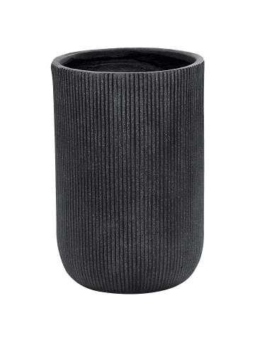 Beliani Outdoor Blumentopf EANTIO in Schwarz - (W) 37 x (H) 56 x (L) 37 cm