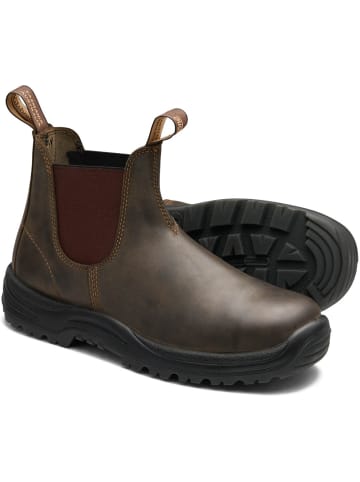 Blundstone Chelsea Boot "196 Brown Leather (Safety Series)" in Braun