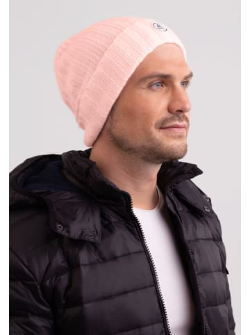 CASH-MERE.CH Bio Rib Mütze in Blass Rosa