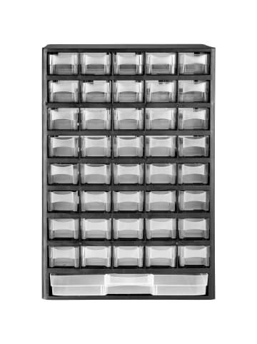 tectake 2er-Set Sortimentskasten, stabil, Wandmontage, 30 x 13,5 x 45 cm