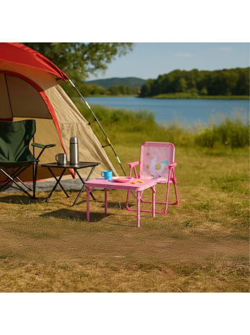 relaxdays Kinder-Klappstuhl "Lama" in Bunt - (B)36 x (H)51,5 x (T)37,5 cm