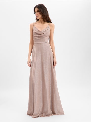Marie Lund Abendkleid in beige silber - 0002