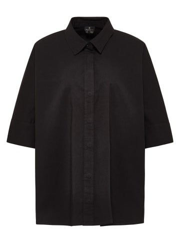 DreiMaster Klassik Oversized Bluse in Schwarz