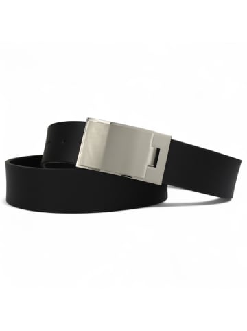FRONHOFER Ledergürtel Silber in Schwarz