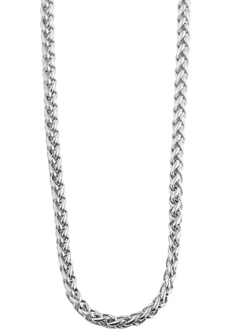 Adeliás Unisex Halskette – Kordelkette aus Edelstahl in silber