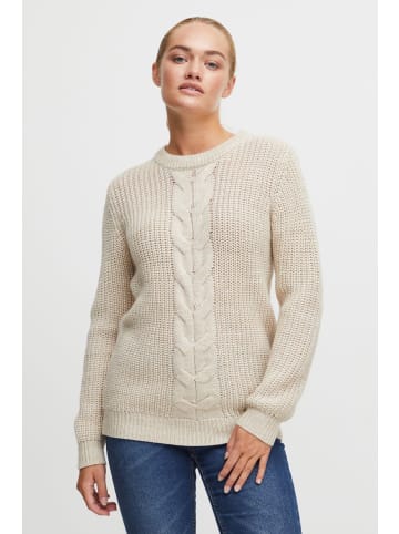 Oxmo Strickpullover OXNatasja 21800046-ME Schöner Strickpullover in Beige