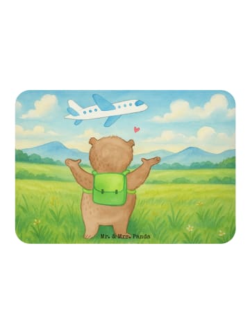 Mr. & Mrs. Panda Magnet Bär Flugzeug Design ohne Spruch in Weiß