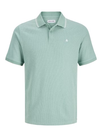 JACK & JONES PLUS Poloshirt in Mineral Blue