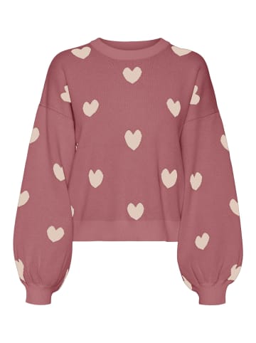 Vero Moda Strickpullover in Rose Brown