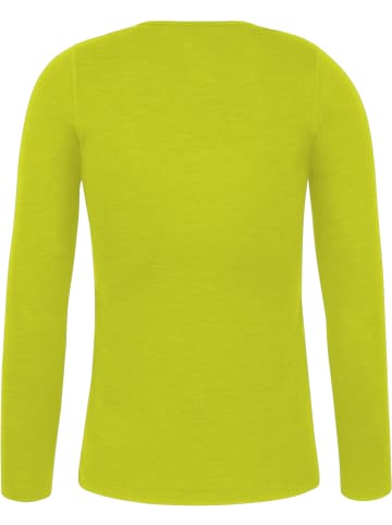 Normani Outdoor Sports Damen Merino Langarm-Shirt Mandurah in Gelb