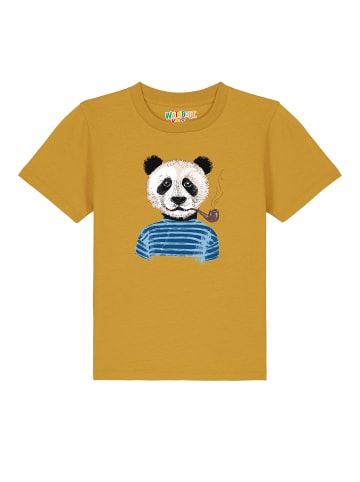 wat? Apparel T-Shirt Panda in Ocker