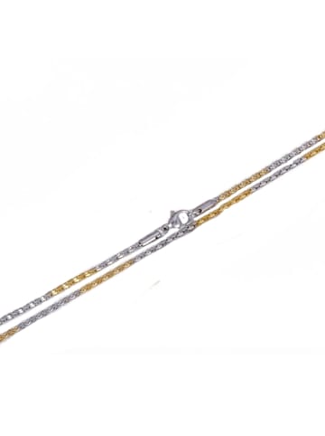 Bungsa Kette in Bicolor (Gold-Silber)