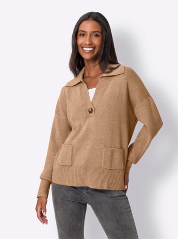 Heine Polopullover in camel