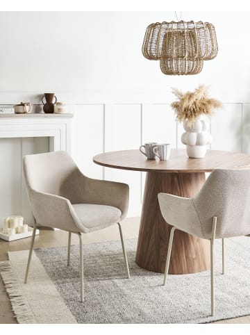 Beliani 2er-Set Esszimmerstuhl BOWDON in Beige