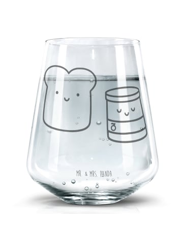Mr. & Mrs. Panda Glas Toast Marmelade ohne Spruch in Transparent