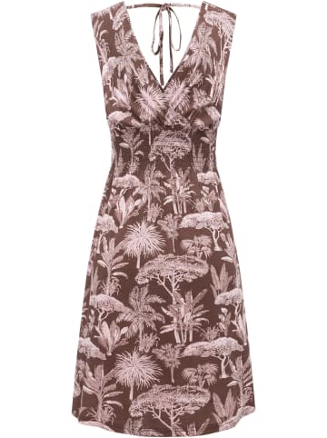 ragwear Sommerkleid Aini Print in Dark Choco