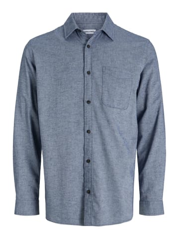 Jack & Jones Hemd JJECLASSIC MELANGE SHIRT in Blau