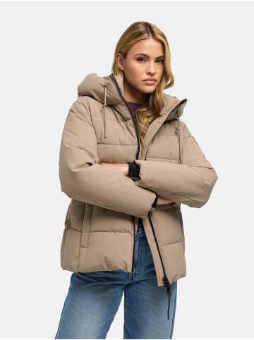 Navahoo Steppjacke Wattewunder XIV in Taupe Grey