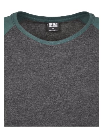 Urban Classics T-Shirts in charcoal/bottlegreen