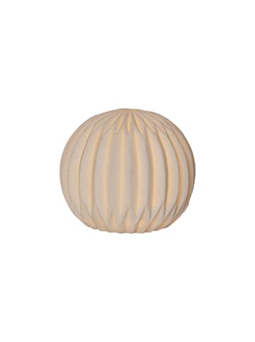 STAR Trading LED Outdoor-Leuchte ,Sandy', Leuchtkugel aus Sandstein, weiß, Ø 25cm
