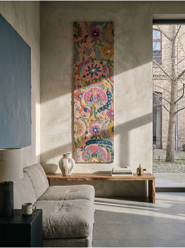 KADIMA DESIGN Teppich Wolle Handgetuftet HEDDA Boho Floral Wohnzimmer Wohnlich in Multi