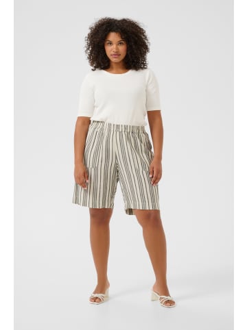 KAFFE curve Shorts KCmille Regular fit in Moonstruck / Black Stripe