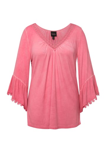 Ulla Popken Shirt in dunkles pink