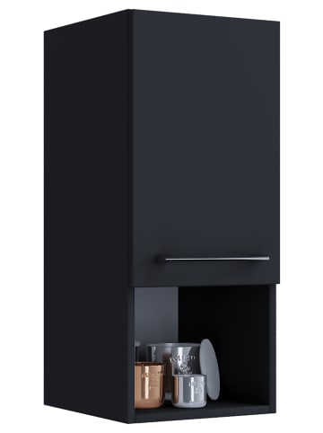 VCM  Holz Badmöbel Midischrank Badschrank Bad Badinos D in Schwarz