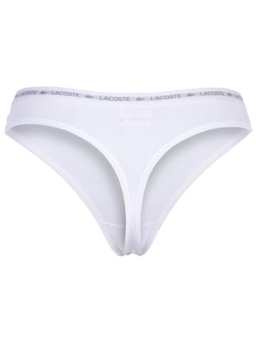 Lacoste String 6er Pack in Schwarz/Grau/Weiß