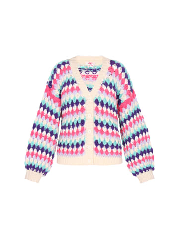 myMo Cardigan in turquoise multicolor