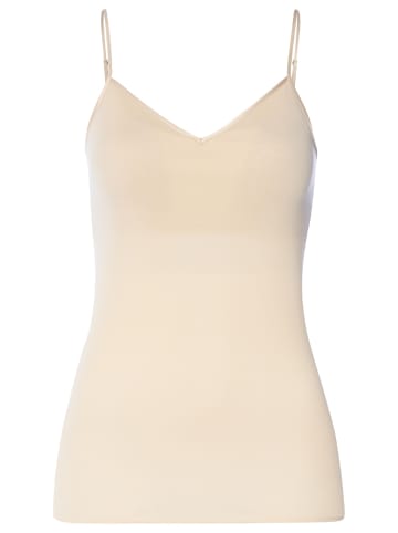 Hanro Spaghetti Top Cotton Seamless in Summer sand
