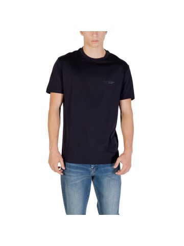 Blau Baumwolle T-Shirt