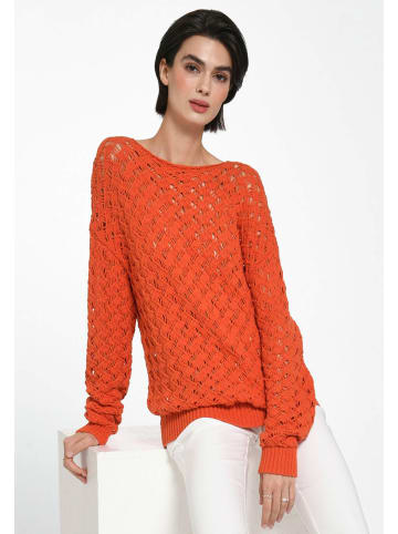 FADENMEISTER BERLIN Strickpullover Cotton in orange