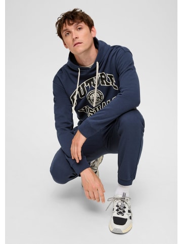 QS Sweatshirt langarm in Blau