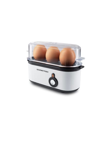 Gourmet Maxx Eierkocher für 3 Eier 210W weiß  Weiß