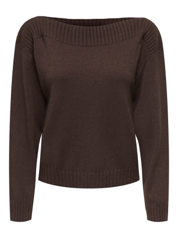 ONLY Strickpullover in Coffee Bean