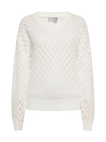 Usha Damen Pullover in WOLLWEISS