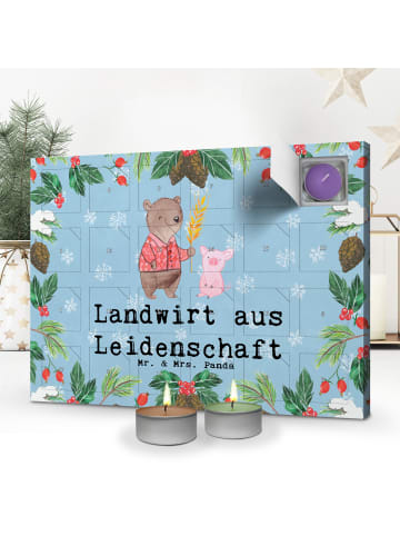 Mr. & Mrs. Panda Duftkerzen Adventskalender Landwirt Leidenschaf... in Eisblau