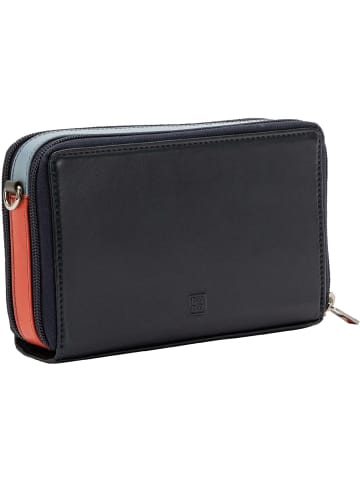 DuDu Ines Umhängetasche Leder 19 cm navy